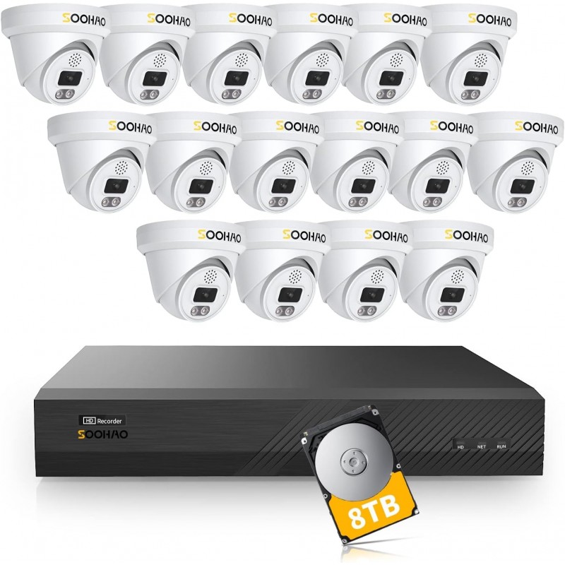 poe 8mp camera dome